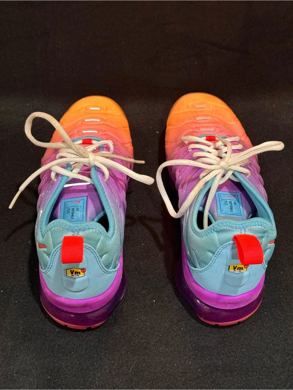 Nike womens Gradient Orange to Purple Athletic Shoes